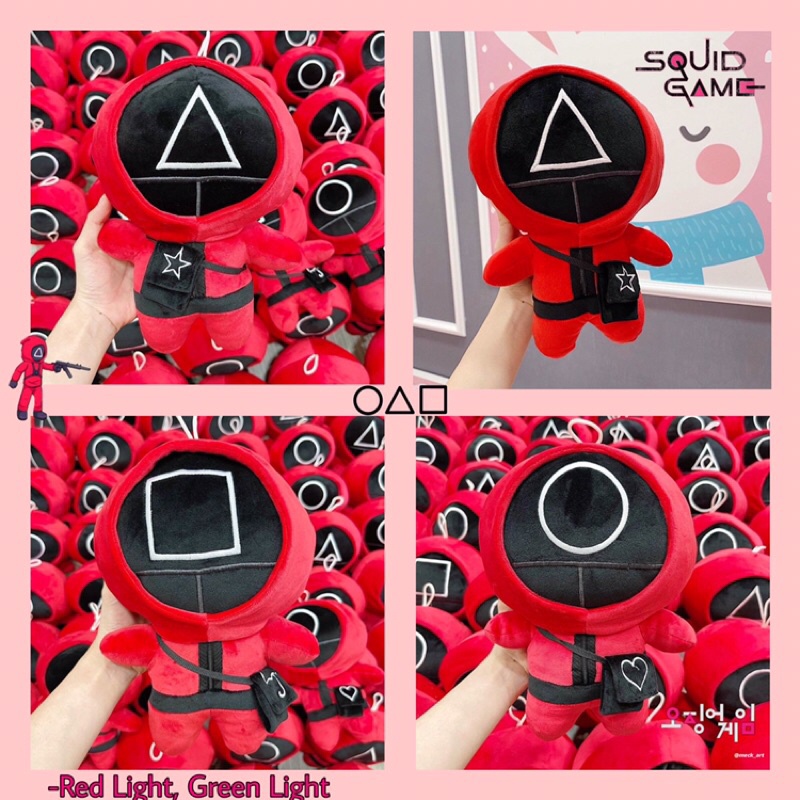 GẤU BÔNG TRÒ CHƠI CON MỰC KHỔNG LỒ SQUID GAME [ SIÊU ĐẸP]