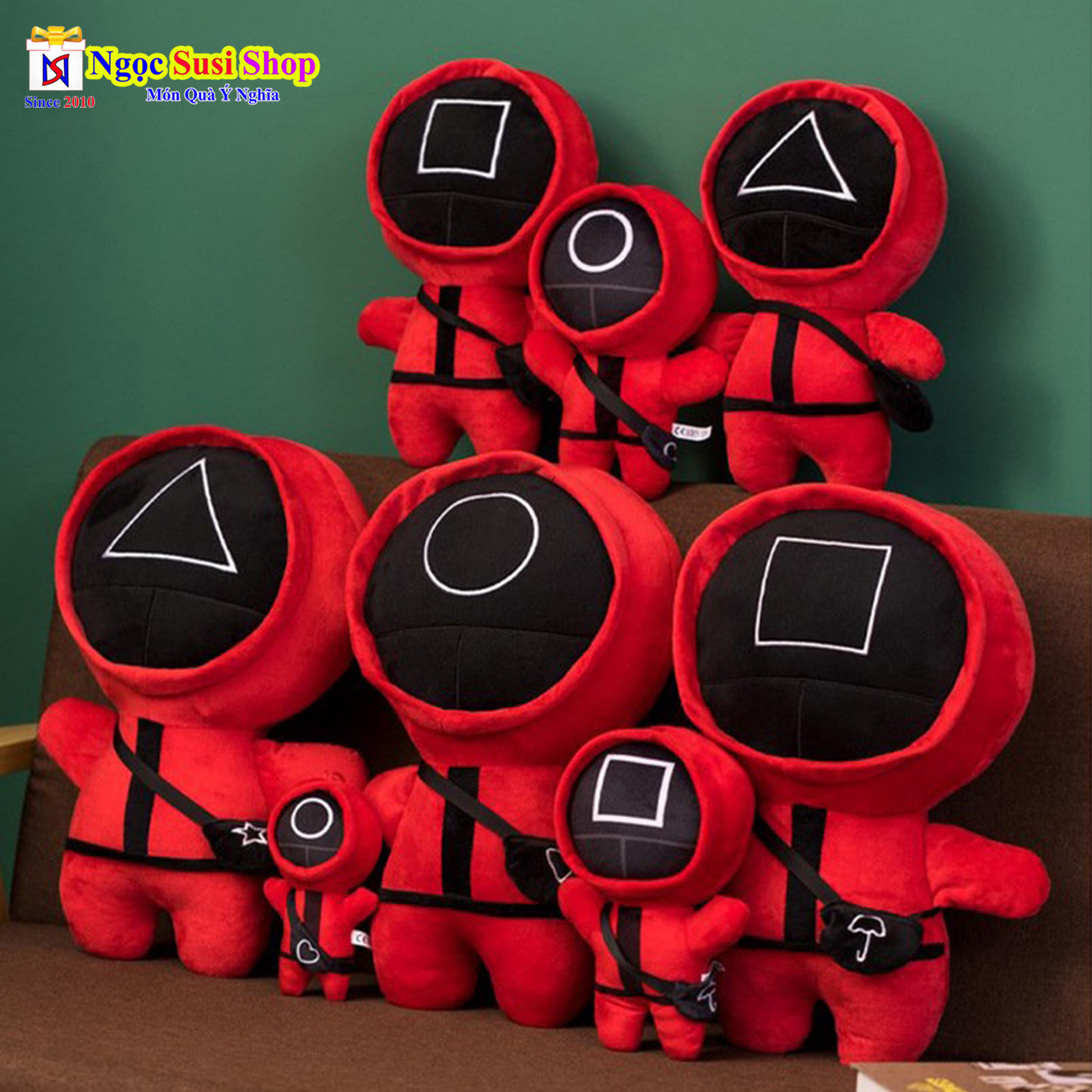 GẤU BÔNG TRÒ CHƠI CON MỰC KHỔNG LỒ SQUID GAME [ SIÊU ĐẸP]