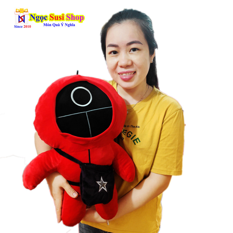 GẤU BÔNG TRÒ CHƠI CON MỰC KHỔNG LỒ SQUID GAME [ SIÊU ĐẸP]