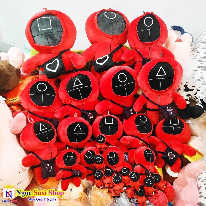 GẤU BÔNG TRÒ CHƠI CON MỰC KHỔNG LỒ SQUID GAME [ SIÊU ĐẸP]