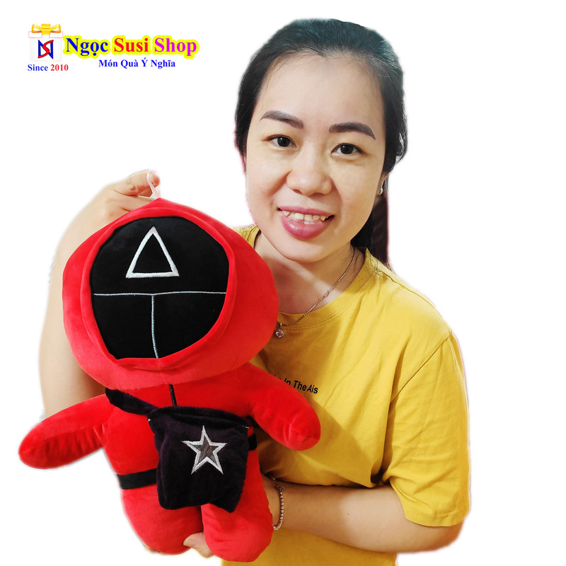 GẤU BÔNG TRÒ CHƠI CON MỰC KHỔNG LỒ SQUID GAME [ SIÊU ĐẸP]