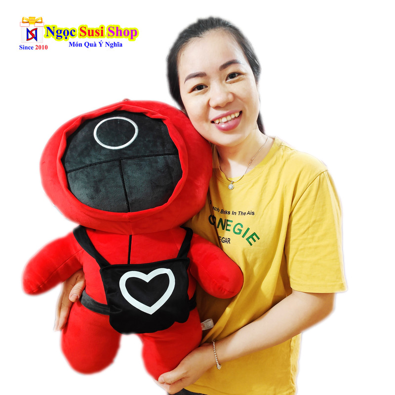 GẤU BÔNG TRÒ CHƠI CON MỰC KHỔNG LỒ SQUID GAME [ SIÊU ĐẸP]
