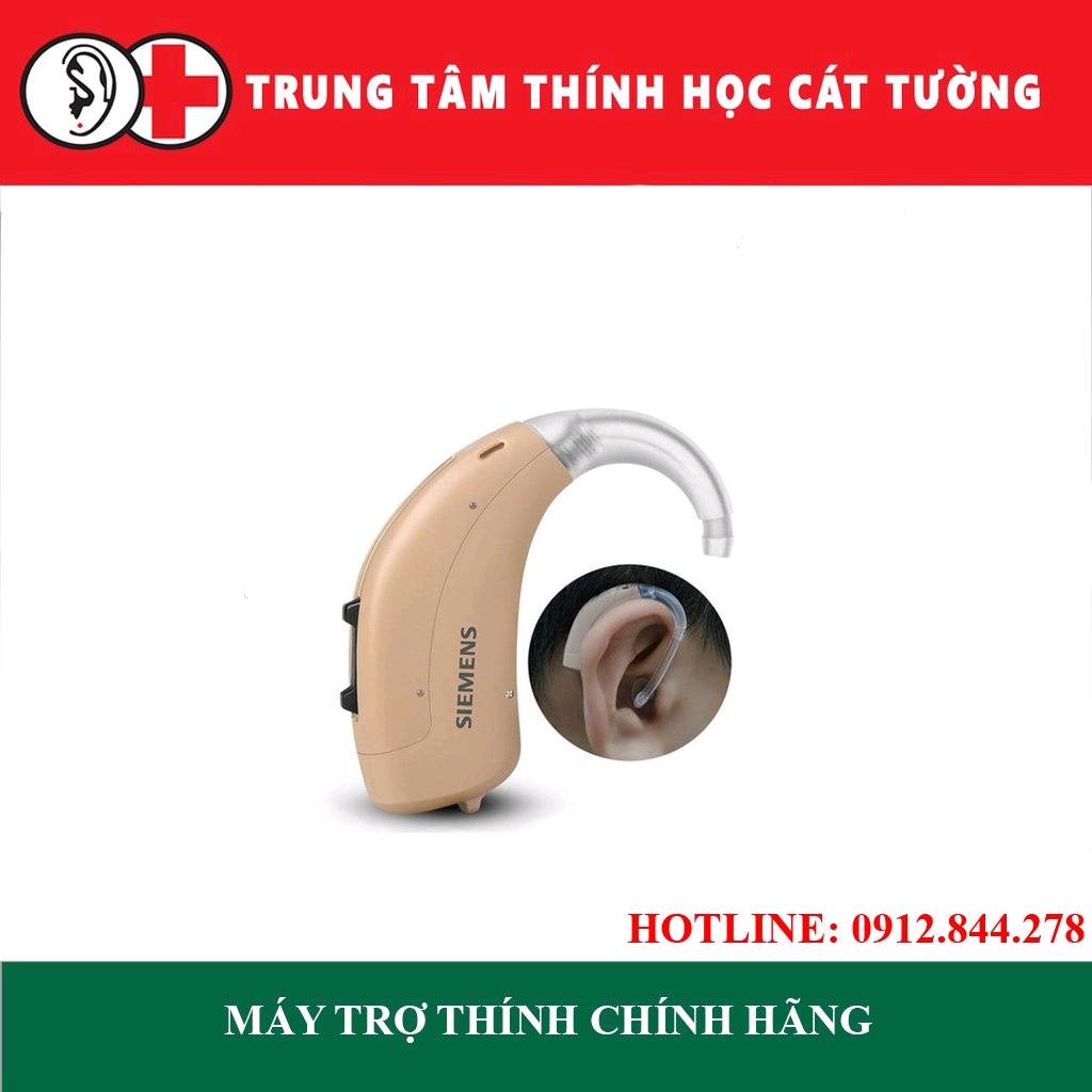 MÁY TRỢ THÍNH signia [siemens] Fun sp, chính hãng Đức, máy sau tai nhỏ gọn phù hợp cho mức độ Nặng - Sâu