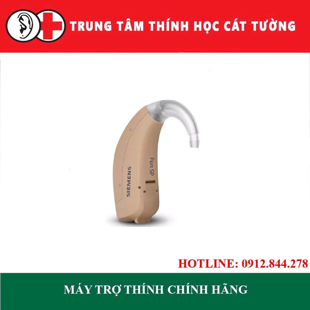 MÁY TRỢ THÍNH signia [siemens] Fun sp, chính hãng Đức, máy sau tai nhỏ gọn phù hợp cho mức độ Nặng - Sâu