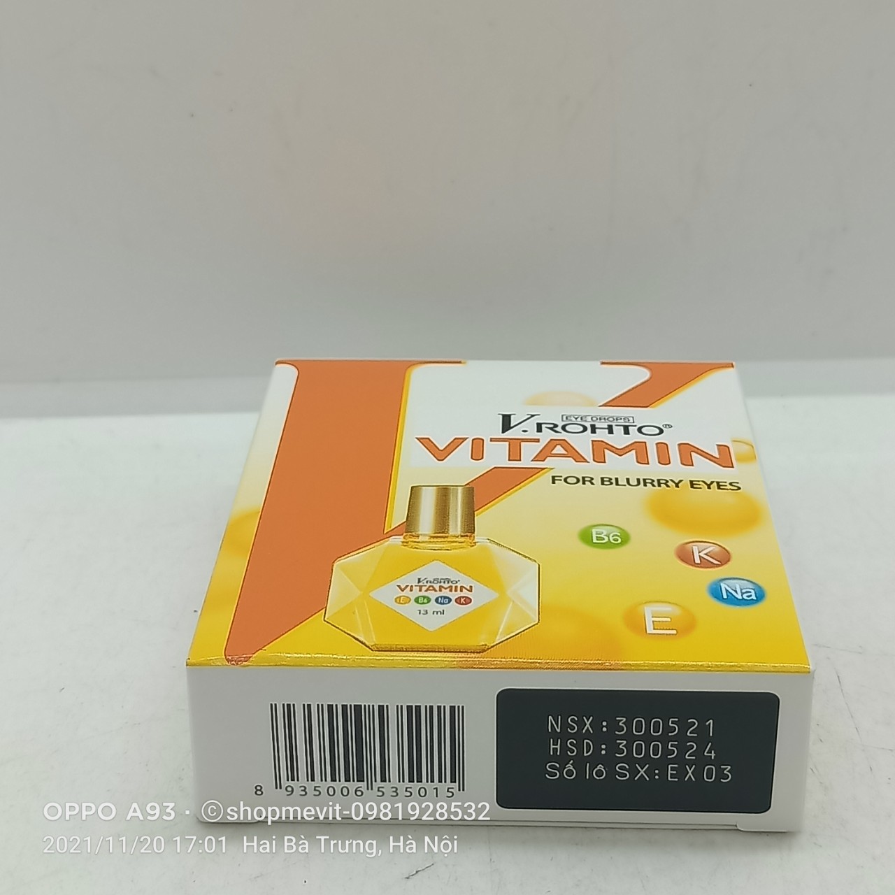 Hình ảnh [Chính hãng] Nhỏ mắt V.rohto Vitamin