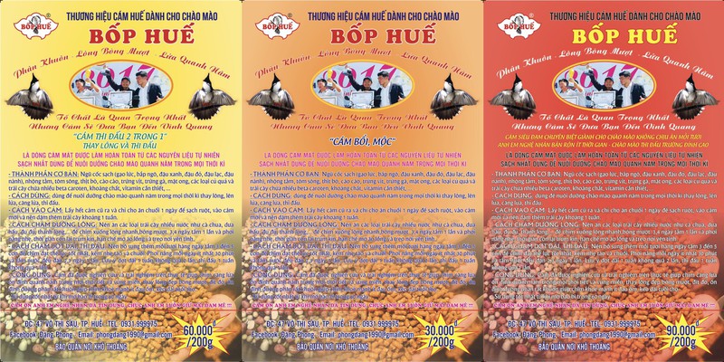 Cám Chào Mào Dinh Dưỡng Cao Cấp Bốp Huế - Cám Thi Đấu 2 Trong 1 - Đắng Cấp Trên Mọi Đấu Trường