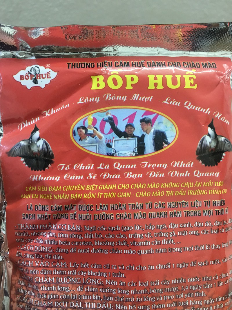 Cám Chào Mào Dinh Dưỡng Cao Cấp Bốp Huế - Cám Thi Đấu 2 Trong 1 - Đắng Cấp Trên Mọi Đấu Trường