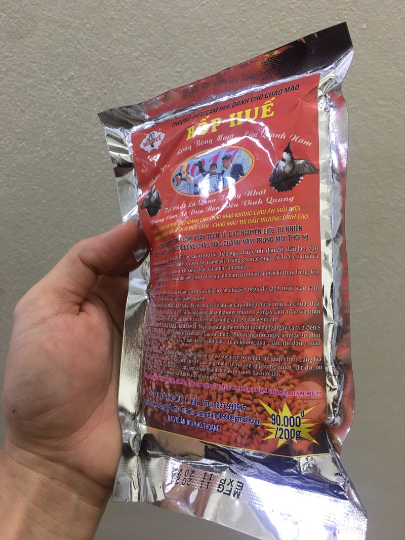 Cám Chào Mào Dinh Dưỡng Cao Cấp Bốp Huế - Cám Thi Đấu 2 Trong 1 - Đắng Cấp Trên Mọi Đấu Trường