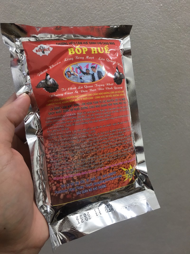 Cám Chào Mào Dinh Dưỡng Cao Cấp Bốp Huế - Cám Thi Đấu 2 Trong 1 - Đắng Cấp Trên Mọi Đấu Trường