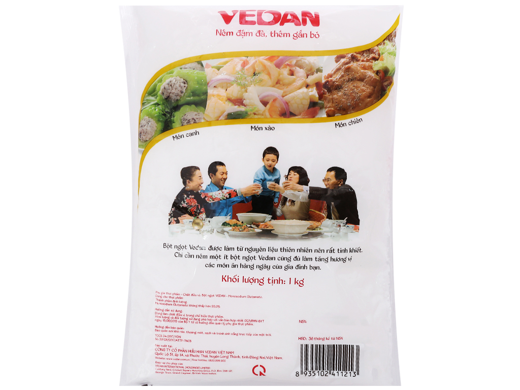 Bột ngọt hạt nhỏ Vedan gói 1kg