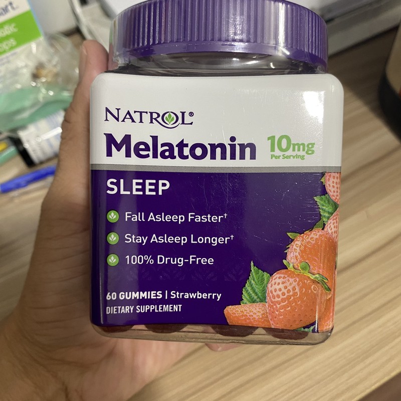 Kẹo dẻo ngủ ngon Natrol Gummies Melatonin 10mg 60 viên