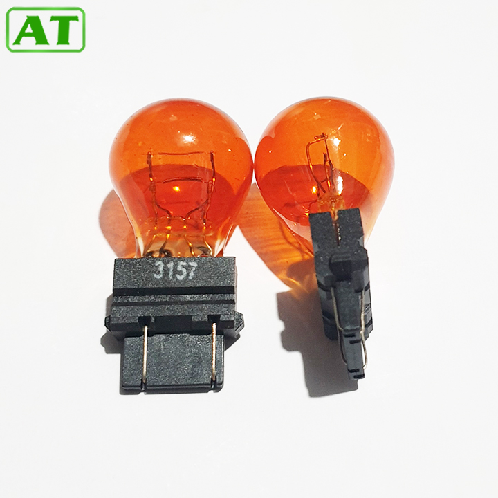 Bóng Đèn Xi Nhan Ô Tô Đui Cắm 3157 2 Tóc 12V 21/5W Màu vàng Combo 2 Bóng