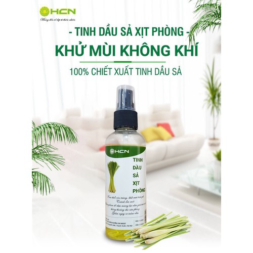 Tinh dầu sả chanh 100ml xịt thơm phòng, đuổi muỗi côn trùng