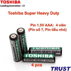 Pin tiểu AAA 4 viên 1.5v chính hãng (pin số 7, pin tiểu nhỏ) --Toshiba va Maxell Pin tiểu AAA 4 viên 1.5v chính hãng (pin số 7, pin tiểu nhỏ) --Toshiba va Maxell