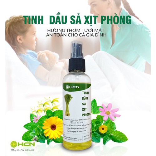 Tinh dầu sả chanh 100ml xịt thơm phòng, đuổi muỗi côn trùng