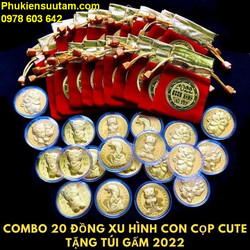 Combo 20 Đồng Xu Hình Con Cọp CUTE Tặng Túi Gấm 2022, Dùng để treo trong nhà, trên cây hoa mai, Làm quà tặng ý nghĩa dịp Lễ, Tết - TMT Colletion - SP005457 Combo 20 Đồng Xu Hình Con Cọp CUTE Tặng Túi Gấm 2022, Dùng để treo trong nhà, trên cây hoa mai, Làm quà tặng ý nghĩa dịp Lễ, Tết - TMT Colletion - SP005457