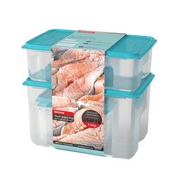 Bộ 3 Hộp Bảo Quản Thực Phẩm BIOZONE KB-ST3P01 2700 ml 500 ml