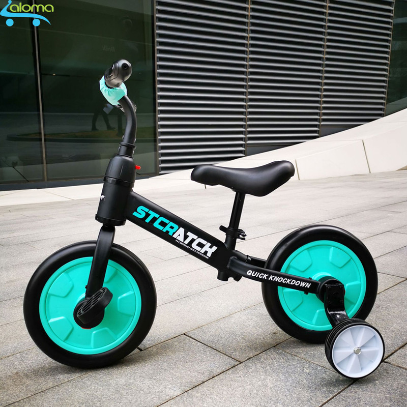 XE ĐẠP THẰNG BẰNG TẬP ĐI CHẮC CHẮN CHO BÉ SCRATCH ST-4B CÓ BÁNH PHỤ VÀ BÀN ĐẠP GẮN LIỀN HOẶC THÁO RỜI