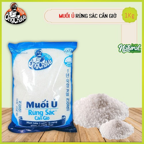 Muối Ủ Rừng Sác Cần Giờ 1kg (Muối hạt)