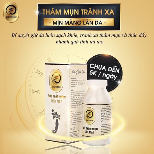 Bột rửa mặt hoàng thiên sâm