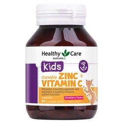Keo nhai cho bé Healthy Care Kids Vitamin C+ zin c 60 viên