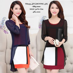 VÁY CÔNG SỞ TÔN DÁNG DÀNH CHO NGƯỜI MẬP_TB 255.48