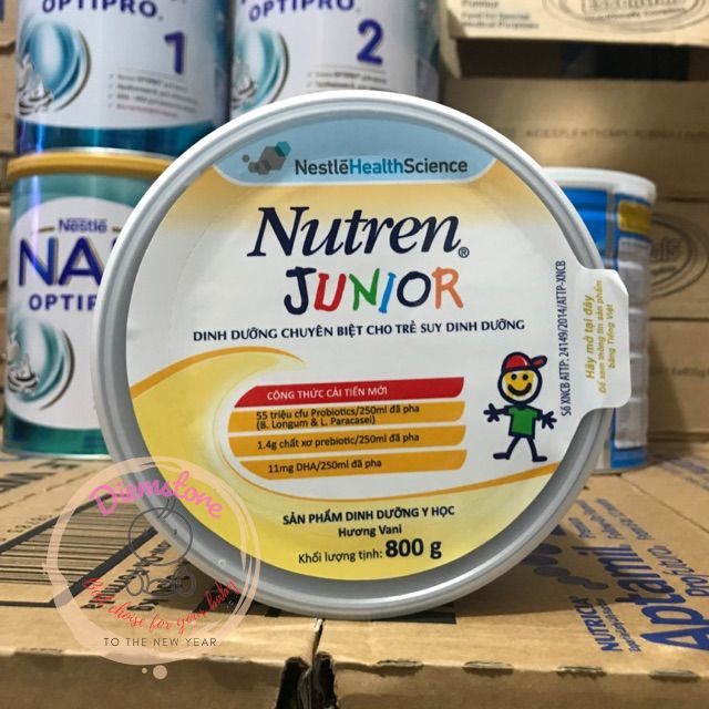 SỮA TĂNG CÂN NUTREN JUNIOR THỤY SĨ 800G (DÀNH CHO TRẺ 1-10 TUỔI)