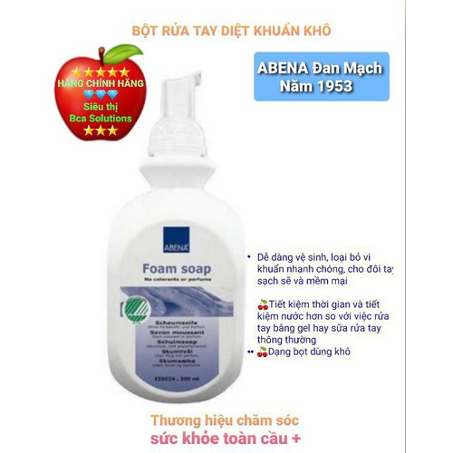 Bọt rửa tay Foam Soap ABENA ĐAN MẠCH 500ml