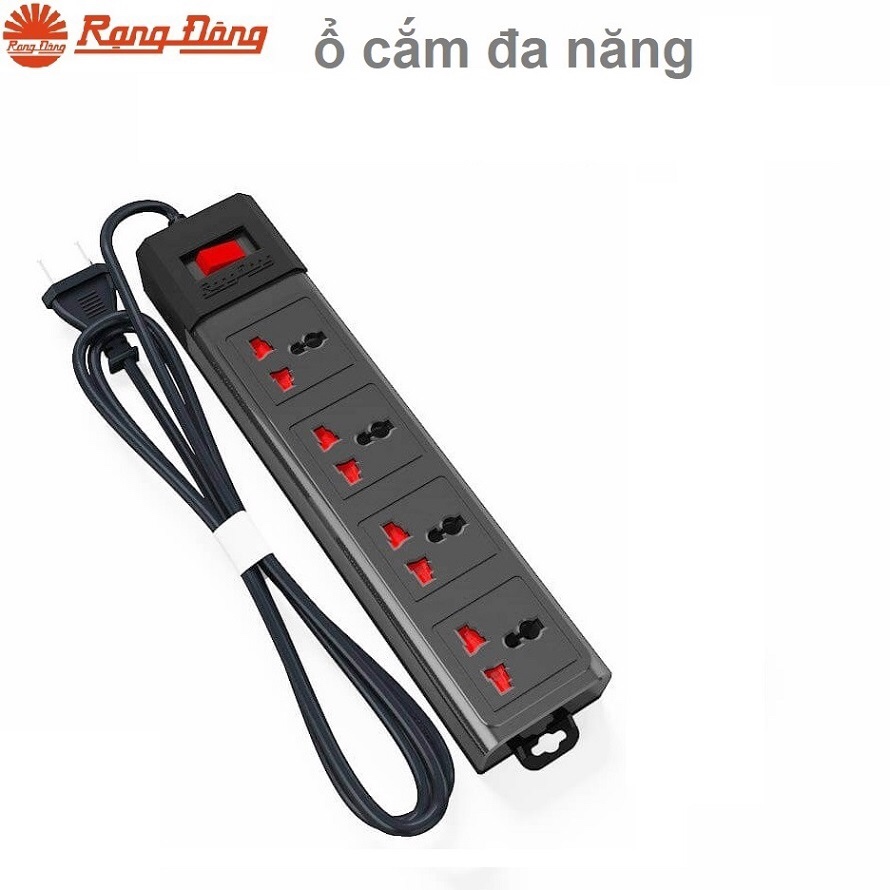 Hình ảnh Ổ cắm điện đa năng Rạng Đông 2500w 4ổ cắm có dây