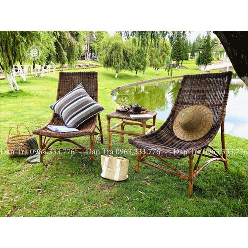 Ghế Võng Mây Resort Đan Trà - Nội Thất Mây Tre Đan