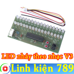 Mạch LED nháy theo nhạc - Linh kiện 789