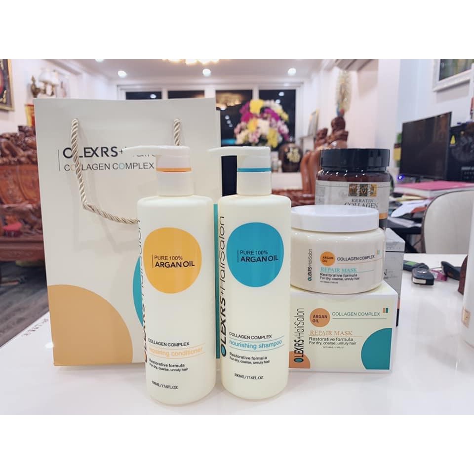 Kem ủ tóc Olexrs Collagen Complex dưỡng tóc chuyên sâu 500ml