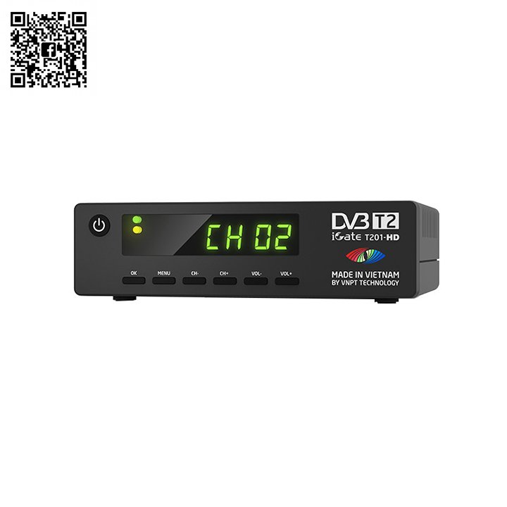 Hình ảnh Đầu thu kỹ thuật số DVB T2 VNPT Igate T201HD chính hãng tặng kèm bộ anten new