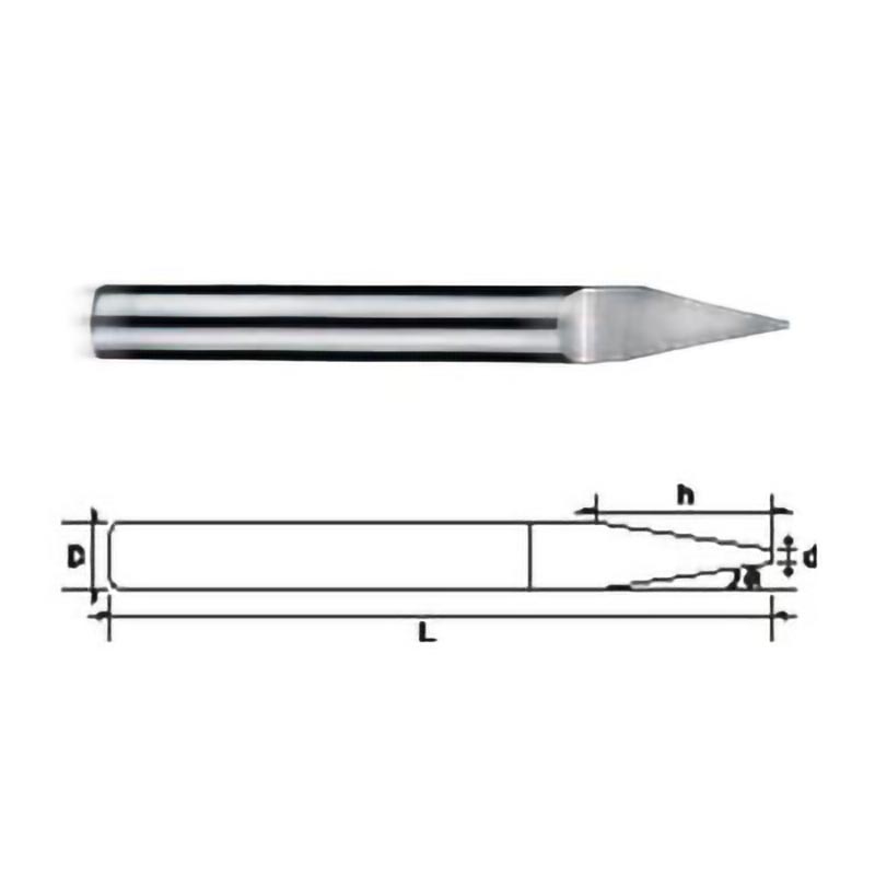 Mũi đục nhọn đáy phẳng (Flat bottom) 3.175