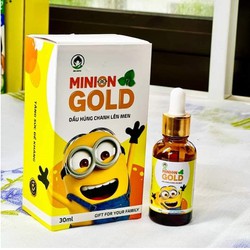 Dầu húng chanh minion gold 30ml - Hỗ trợ ho đờm khò khè sổ mũi tăng đề kháng cho bé [Được kiểm hàng] 21306298