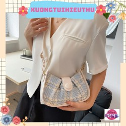 Túi kẹp nách, túi xách nữ đeo vai đi chơi giá rẻ khuy da dạ tặng kèm khăn Xuongtuihieuthu 537