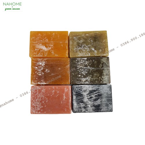 Bohonbepxanh Xà bông Bồ hòn bếp xanh handmade chăm sóc da Xà phòng thiên nhiên 120gr Arislaro