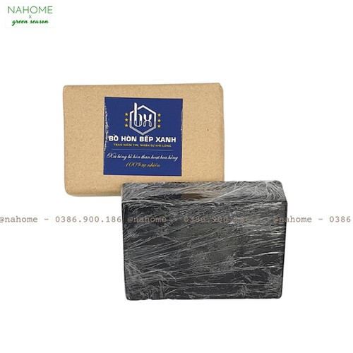 Bohonbepxanh Xà bông Bồ hòn bếp xanh handmade chăm sóc da Xà phòng thiên nhiên 120gr Arislaro
