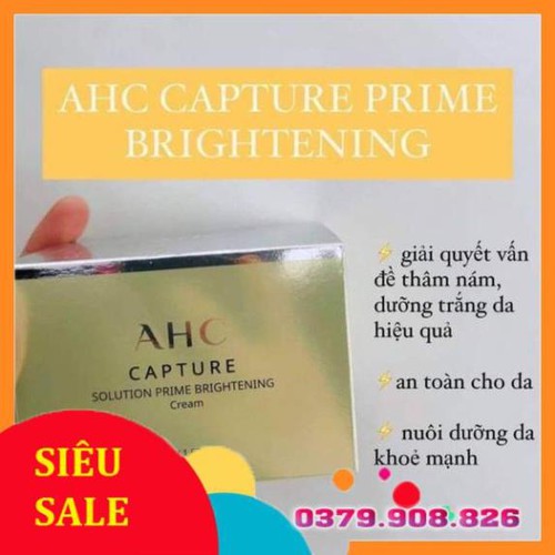 KEM DƯỠNG AHC CAPTURE SOLUTION PRIME MOIST CREAM-MÀU VÀNG
