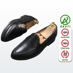 Giầy Lười Nam AROTI Dáng Giày Tây Chất Da Đẹp Cao Cấp Chống Thấm Nước, Đế Khâu Siêu Bền, Giúp Bảo Vệ Và Tăng Chiều Cao 2cm, Đi Cực Êm Chân Form Mọi Công Sở Lịch Lãm,Sang Trọng,Màu Đen-Đủ size Hợp Mọi Lứa Tuổi M575 Giầy Lười Nam AROTI Dáng Giày Tây Chất Da Đẹp Cao Cấp Chống Thấm Nước, Đế Khâu Siêu Bền, Giúp Bảo Vệ Và Tăng Chiều Cao 2cm, Đi Cực Êm Chân Form Mọi Công Sở Lịch Lãm,Sang Trọng,Màu Đen-Đủ size Hợp Mọi Lứa Tuổi M575