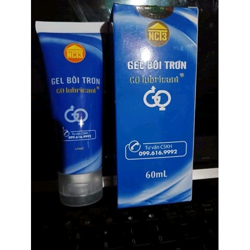 Gel bôi trơn go lubricant 60 ml