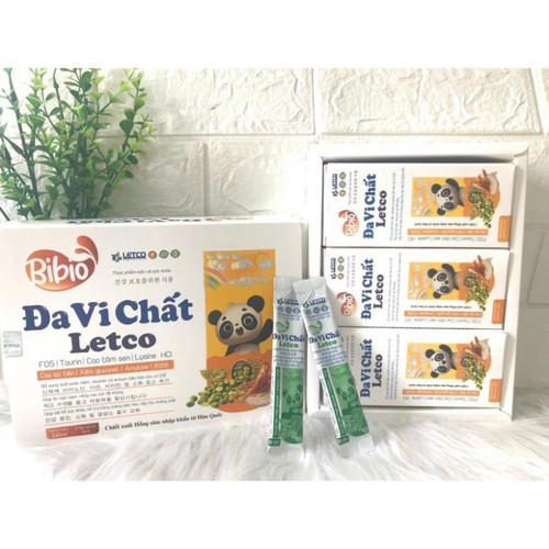 ĐA VI CHẤT LETCO Hộp 24 Gói - Bổ sung dưỡng chất, giúp bé phát triển toàn diện!