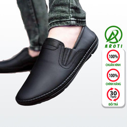 Giầy Mọi Nam AROTI Dáng Giày Tây Lười Chất Da Đẹp Cao Cấp Chống Thấm Nước, Đế Khâu Siêu Bền, Giúp Bảo Vệ Và Tăng Chiều Cao 2cm, Đi Cự Êm Chân Form Công Sở Lịch Lãm,Sang Trọng,cMàu Đen-Đủ size Hợp Mọi Lứa Tuổi M587-Đ Giầy Mọi Nam AROTI Dáng Giày Tây Lười Chất Da Đẹp Cao Cấp Chống Thấm Nước, Đế Khâu Siêu Bền, Giúp Bảo Vệ Và Tăng Chiều Cao 2cm, Đi Cự Êm Chân Form Công Sở Lịch Lãm,Sang Trọng,cMàu Đen-Đủ size Hợp Mọi Lứa Tuổi M587-Đ