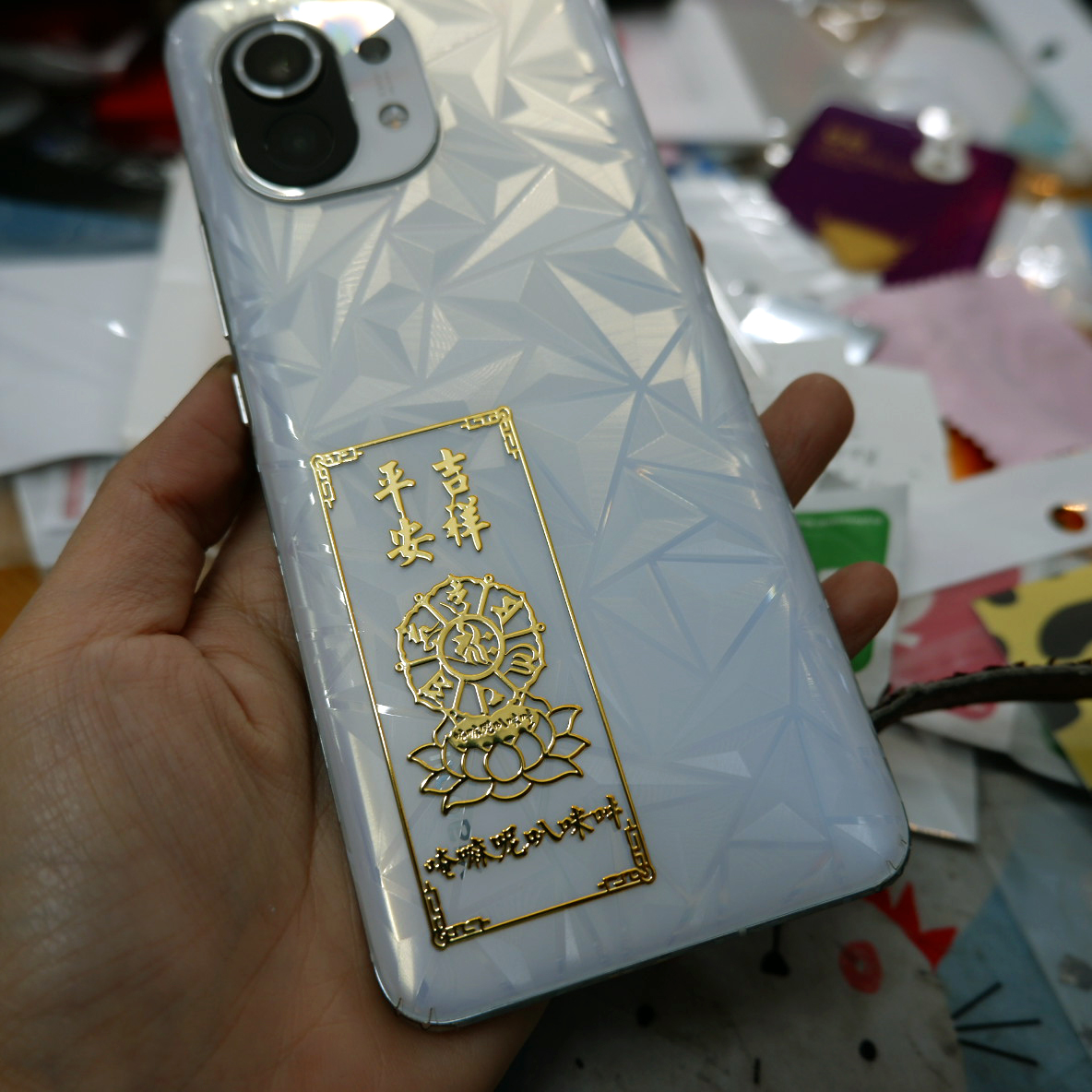 Miếng dán skin ppf xiaomi mi 11 , mi 11T , mi 11 pro , mi 11 lite , mi 11 ultra họa tiết kim cương 4D