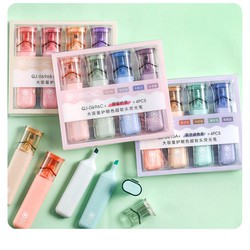 Set 4 bút dạ quang, bút highlight, bút đánh dấu nhớ cỡ to màu pastel siêu đẹp BAG U S4BNTO