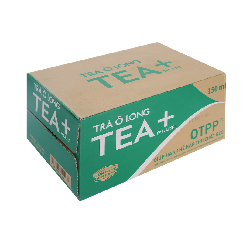 Thùng Trà Olong Tea pLus Chai 350 Ml