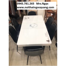 Bàn ăn nhập khẩu thông minh có bếp từ