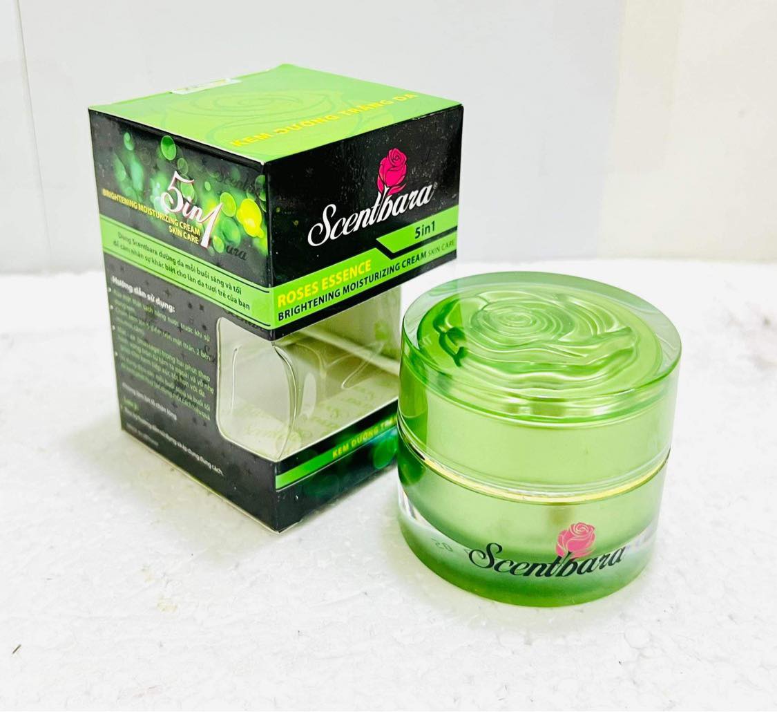 Kem dưỡng trắng da scentbara 5in1 roses essence brightening - HX1894