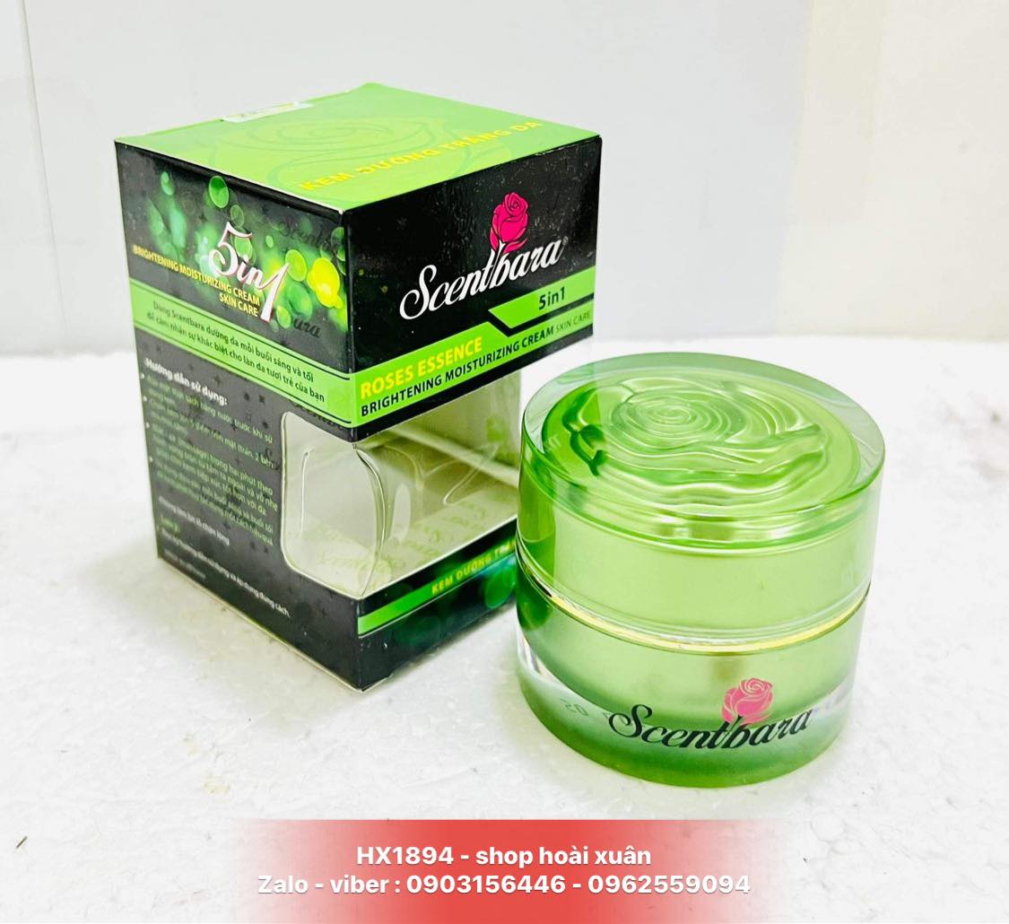 Kem dưỡng trắng da scentbara 5in1 roses essence brightening - HX1894