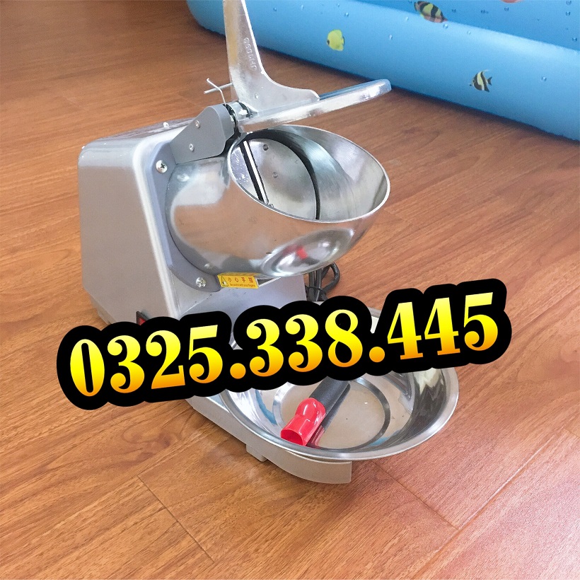 Máy xay đá lưỡi dao thép trắng